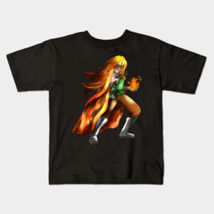 Sorcerer with a fireball Kids T-Shirt